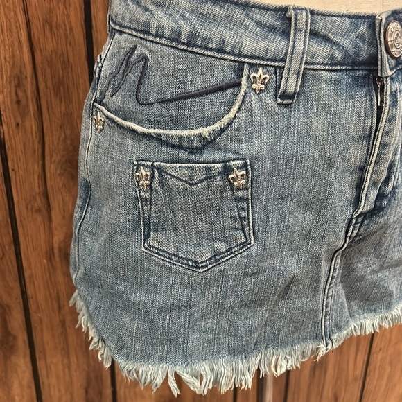 Vintage Light wash denim mini skirt women’s size 9 - Picture 3 of 8